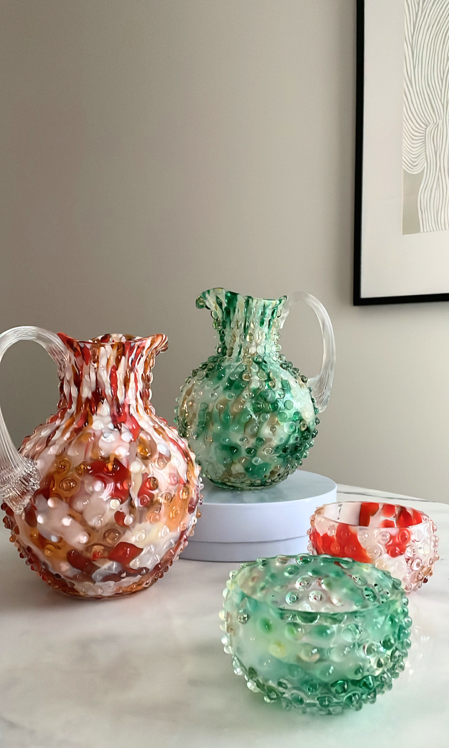 Confetti Hobnail Tapas skål - Sacramento